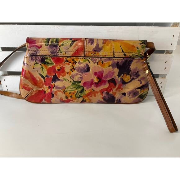 PATRICIA NASH LEATHER MULTI COLOR FLORAL WRITLET CROSSBODY BAG - Picture 3 of 16